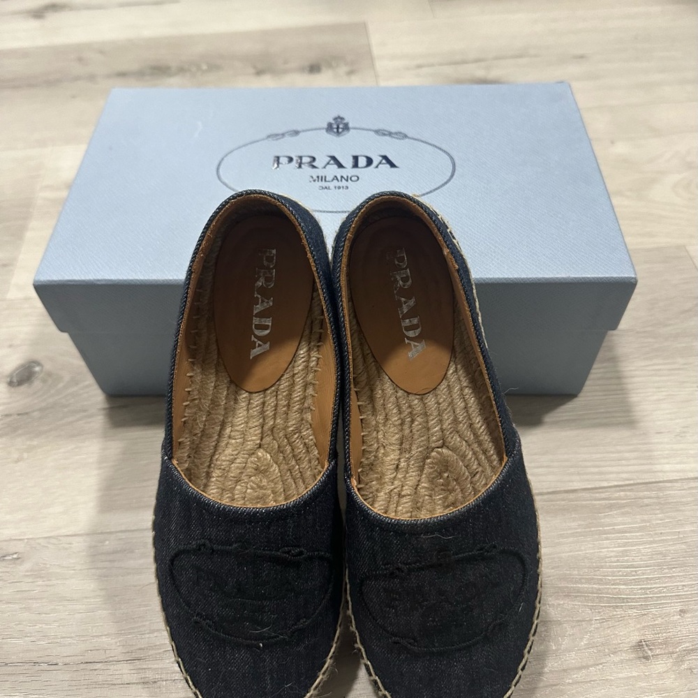 Prada dark denim espadrilles size 36 or 6 - Picture 6 of 8